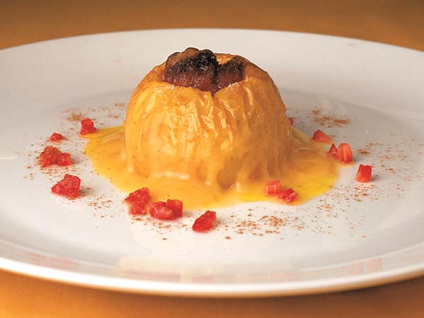 MANZANA AL HORNO CON SOBRASADA